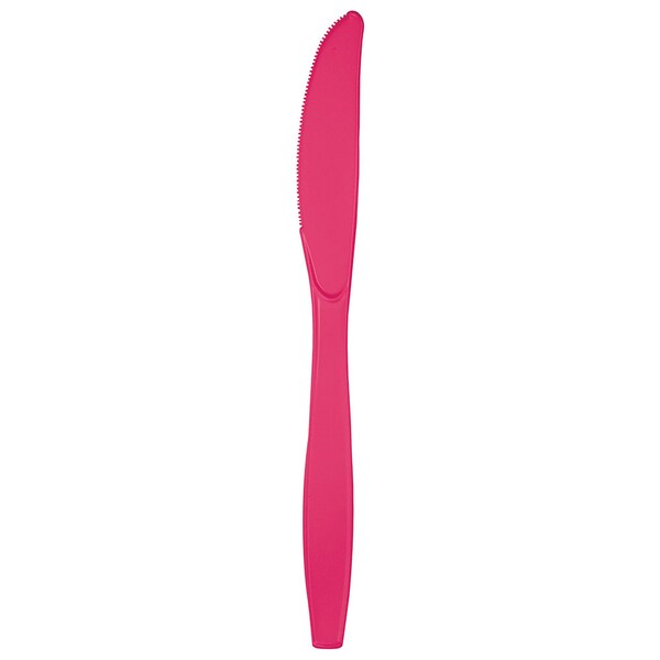 Touch Of Color Hot Magenta Pink Plastic Knives, 7.5", 288PK - 010590