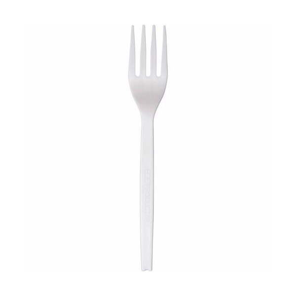 Wna-Comet Forks, Plant Starch, 7inL, Natural White, 50PK - WNAEPS002