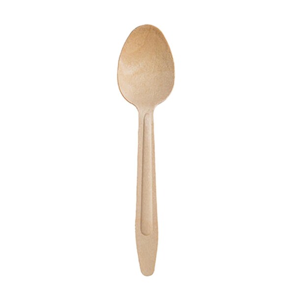 Smarty Had A Party Natural Birch Eco Friendly Disposable Dinner Spoons (600 Spoons), 600PK - 4663SP-CASE