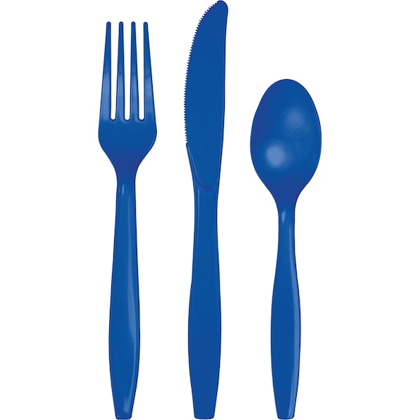 Touch Of Color Blue Assorted Cutlery, Cobalt, 288PK - 013147