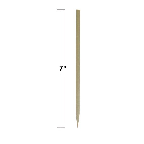 Hoffmaster 7" Green Bamboo Willow Food Picks PK 1000 - 600729