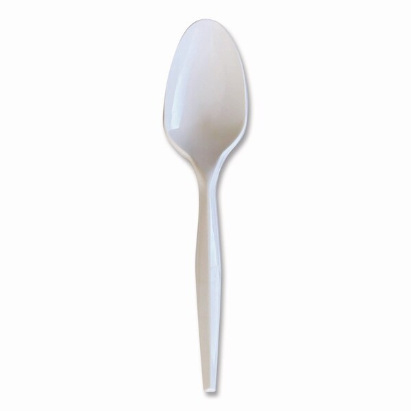 Boardwalk Heavyweight Wrapped Polystyrene Cutlery, Teaspoon, White, 1000PK - BWKSPOONWHPS
