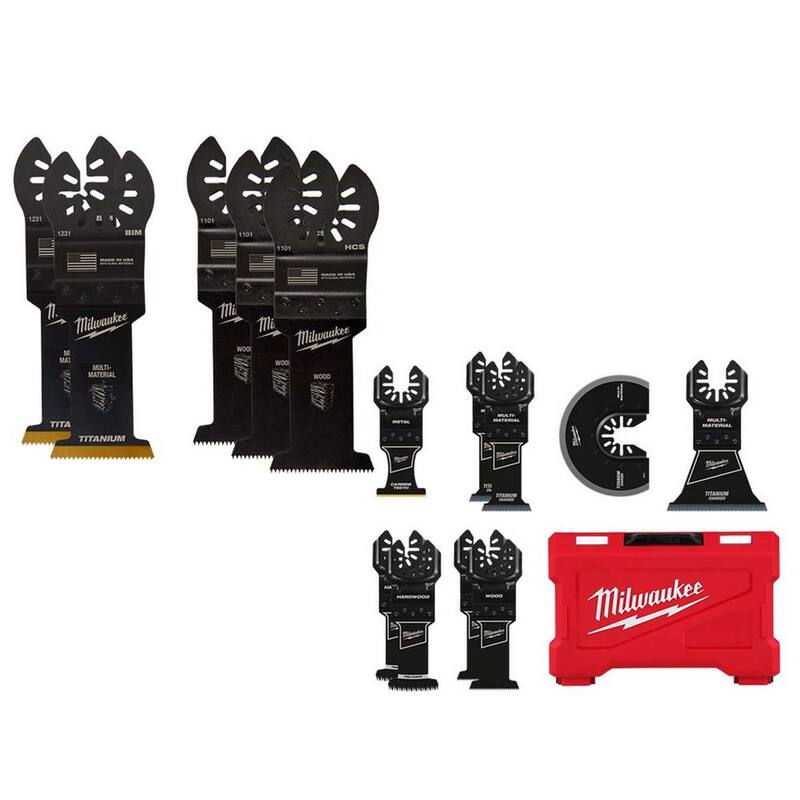 Kit de hojas para herramienta múltiple oscilante Milwaukee (14 piezas) - 49-25-1135-49-10-9113