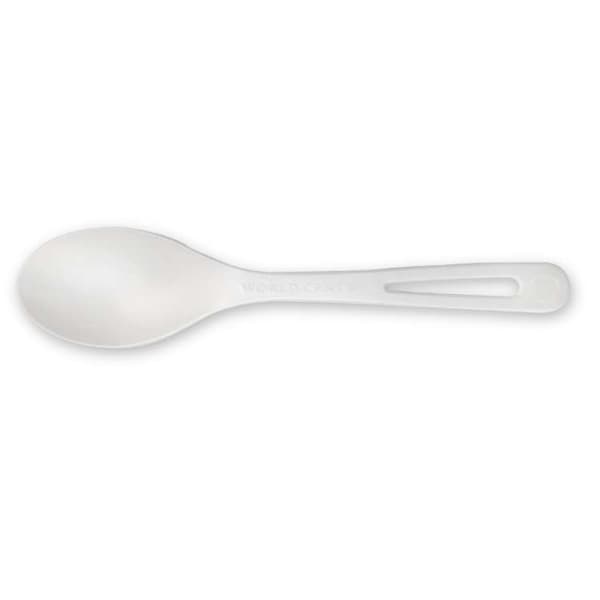 World Centric World Centric TPLA Compostable Corn Starch Spoon, PK1000 - SP-PS-6