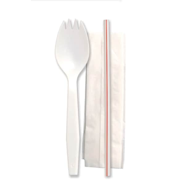 Senate D & W Fine Pack White Sporks, PK1000 - PSKF1000