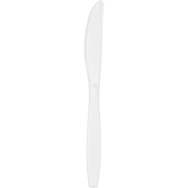 Touch Of Color Clear Plastic Knives, 7.5", 288PK - 010571
