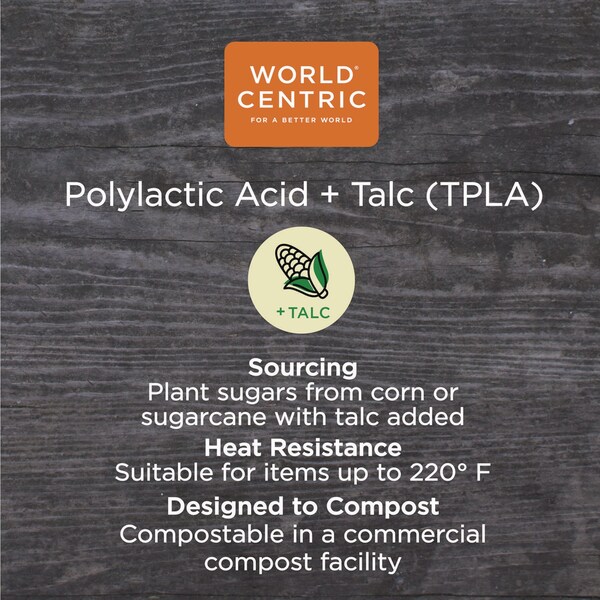 World Centric TPLA Compostable Cutlery, Spork, White, PK750 - RK-PS-I