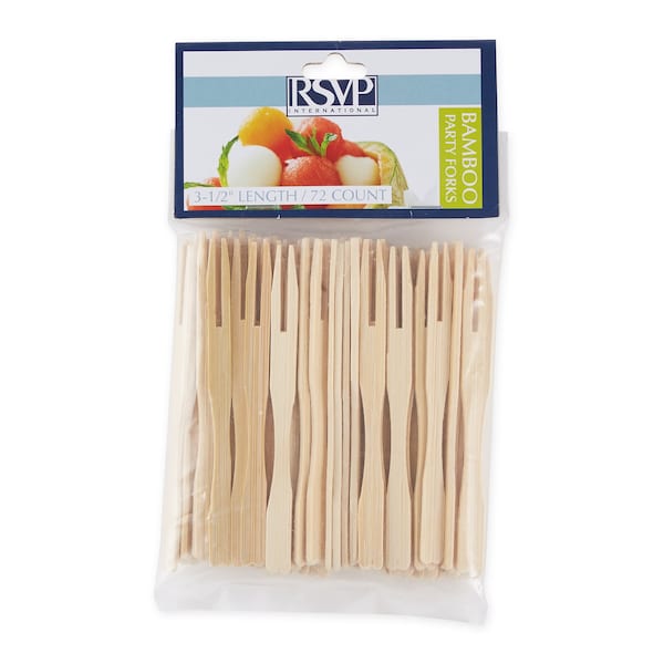 Rsvp International Bamboo Party Fork - 72Ct, 72PK - BOO-P