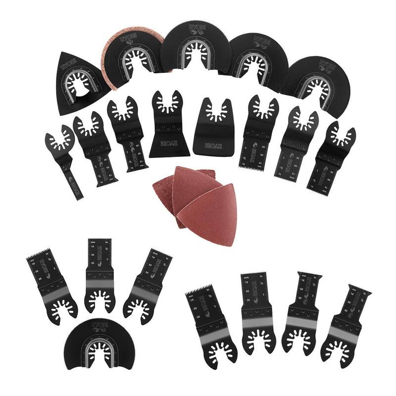 Conjunto de accesorios de cuchillas de herramienta multifuncional oscilante de 24 piezas - A241601-A24401-A24402