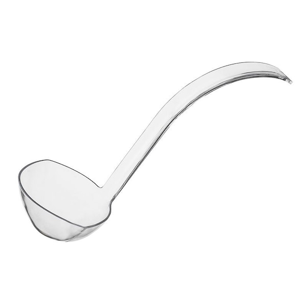 Smarty Had A Party Clear Disposable Plastic Large Serving Ladles (48 Ladles), 48PK - 2652-CASE