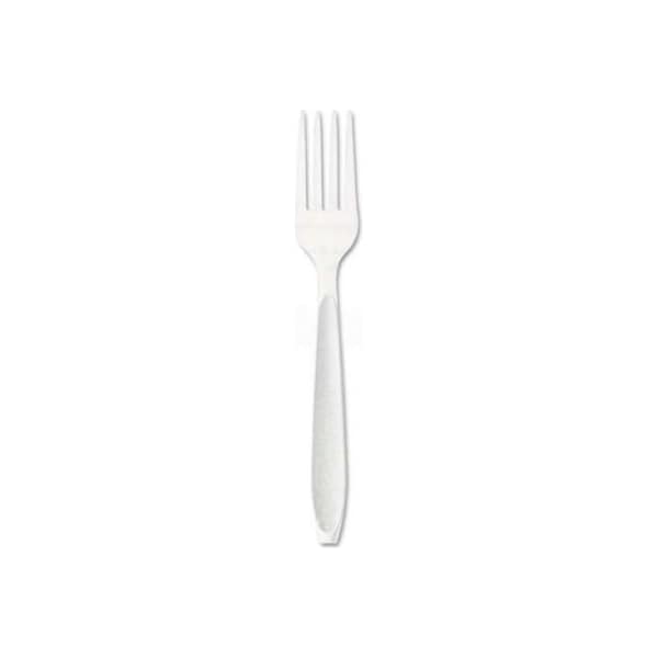 Solo SOLO HSWF-0007 Impress Forks, Polystyrene, White, 1000/Carton - HSWF-0007