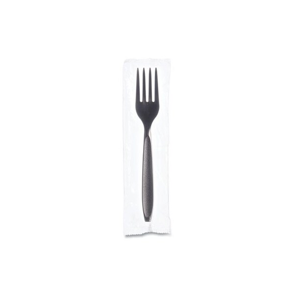 Dart BOXED RELIANCE MEDIUM WEIGHT CUTLERY, FORK, BLACK, 1000PK - RSK10004