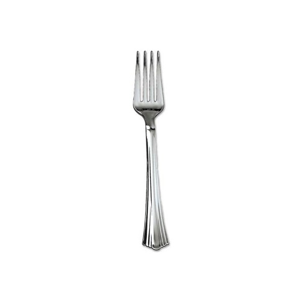 Wna-Comet WNA WNA610155 Reflections Design Forks, Plastic, Silver, 600/Carton - WNA 610155