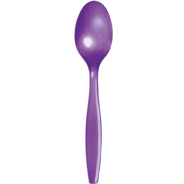 Touch Of Color Amethyst Purple Plastic Spoons, 6.75", 288PK - 318911