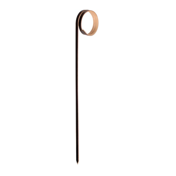 Hoffmaster 6" Black Bamboo Looped Food Picks PK 1000 - 600722