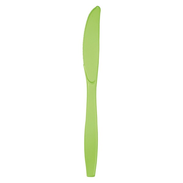Touch Of Color Fresh Lime Green Plastic Knives, 7.5", 288PK - 010923