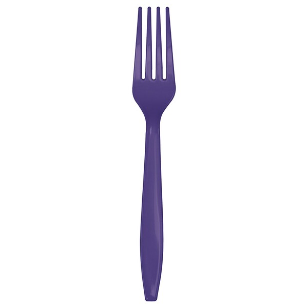 Touch Of Color Purple Plastic Forks, 7", 288PK - 010466