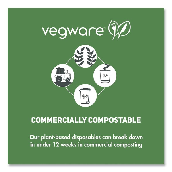 Vegware Cutlery Kits, Fork/Knife/Spoon/Napkin, White, PK250 - VW-KFSWN