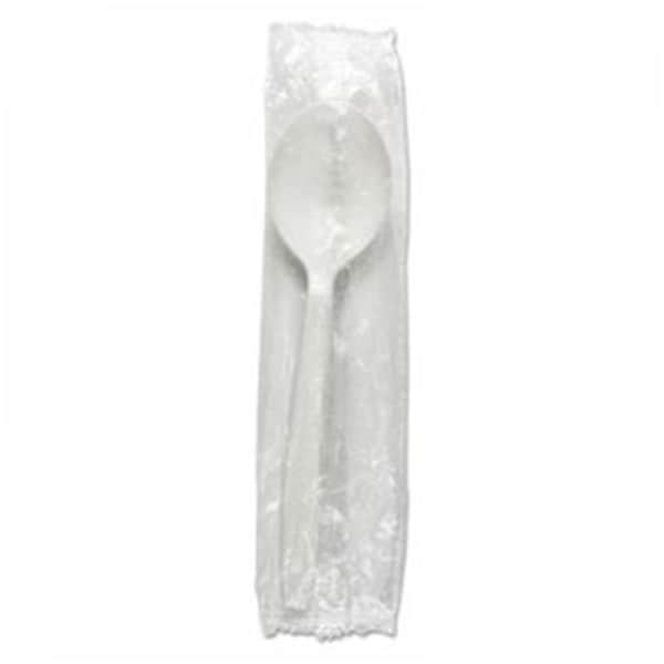 Razoredge BWK Heavyweight Wrapped Polypropylene Cutlery Soup Spoon, White - RA3204874