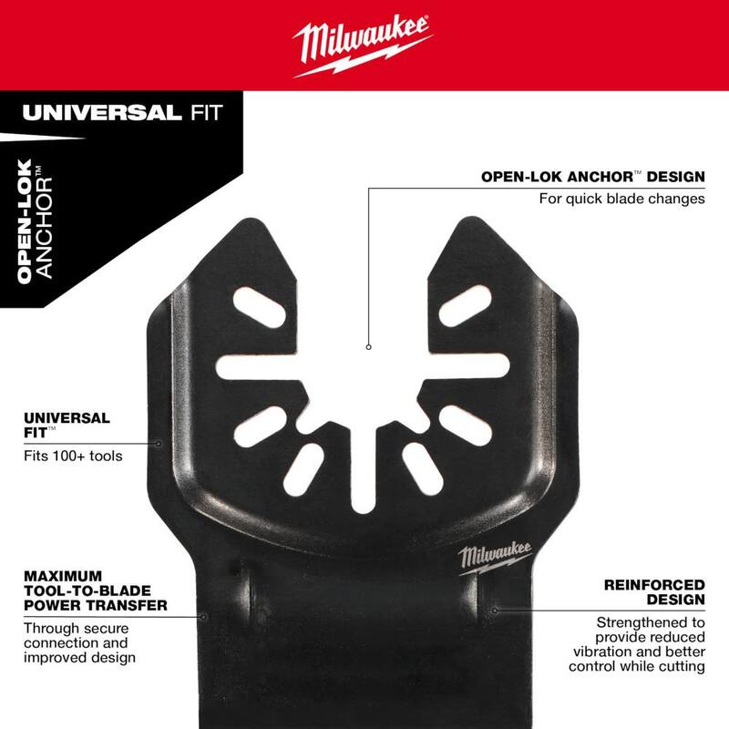 Set de hojas para herramienta multiusos oscilante de Milwaukee (9 piezas) - 49-10-9208W-49-25-1561
