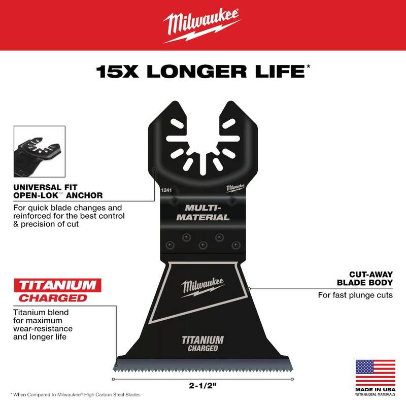 Set de hojas para herramienta multiusos oscilante de Milwaukee (9 piezas) - 49-10-9208W-49-25-1561