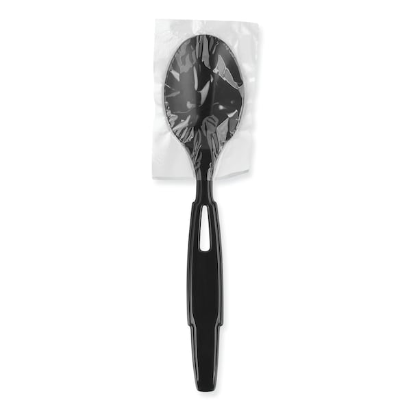 Dixie SmartStock Wrapped Heavy-Weight Cutlery Refill, Teaspoon, Black, PK960, 960PK - SSWPT5