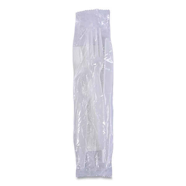 Boardwalk Cutlery Kit, Fork/Knife/Napk, 4 pcs., PK250 - FKTNHWPSWH