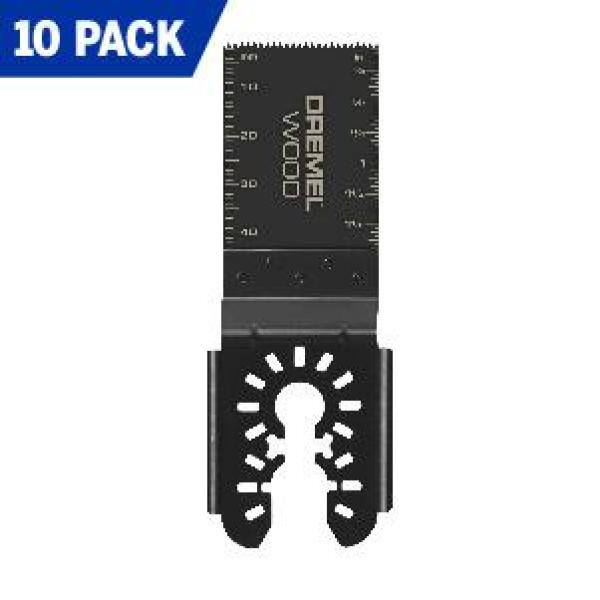 Cuchilla universal para herramienta multiusos oscilante de corte al ras de madera de 1-1/4 pulgadas (paquete de 10) - MM480XU