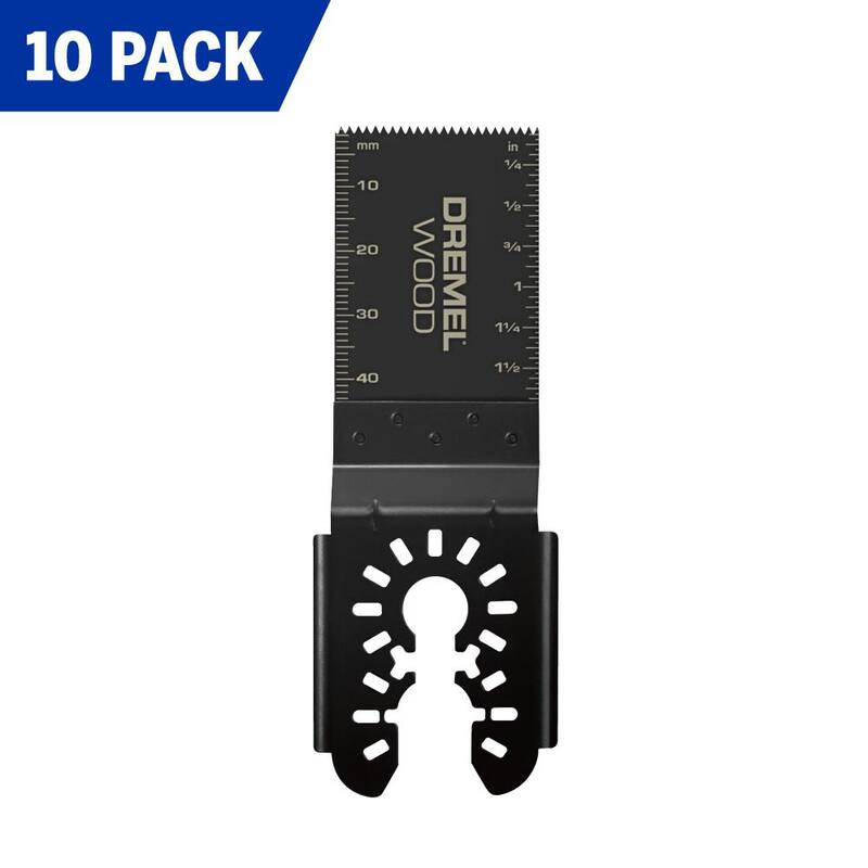 Cuchilla universal para herramienta multiusos oscilante de corte al ras de madera de 1-1/4 pulgadas (paquete de 10) - MM480XU