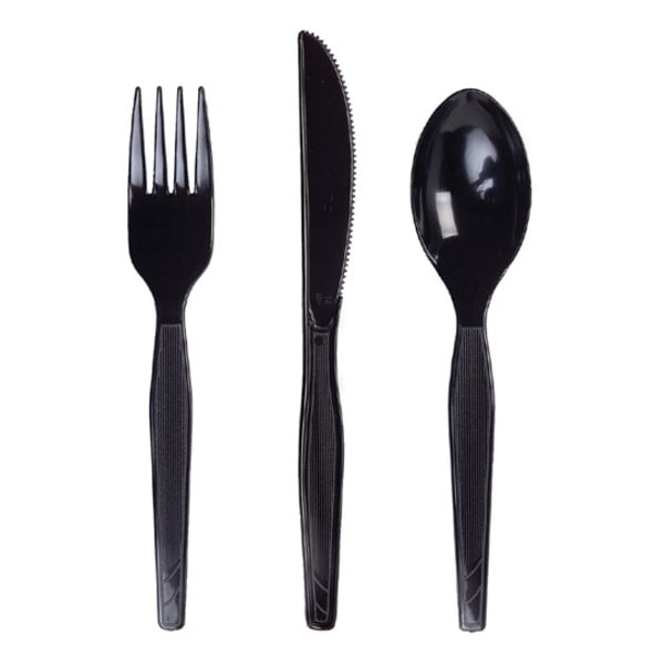 Dixie Knives, Medium-weight Plastic, 1000/CT, Black PK - DXEKM517