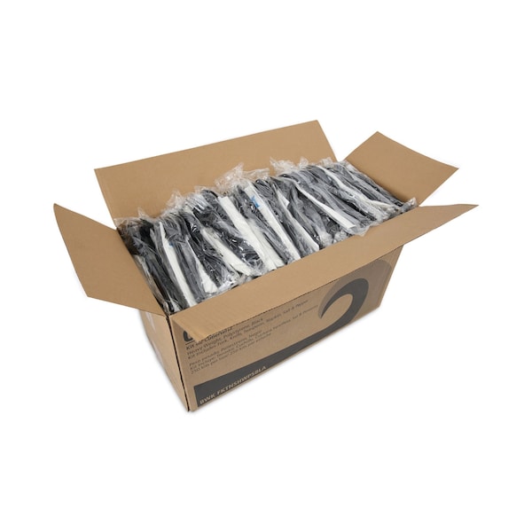 Boardwalk 6-Pc Cutlery Kit, Condiment/Fork/Knife/Napkin/Spoon, HW, Black, PK250 - FKTNSHWPSBLA