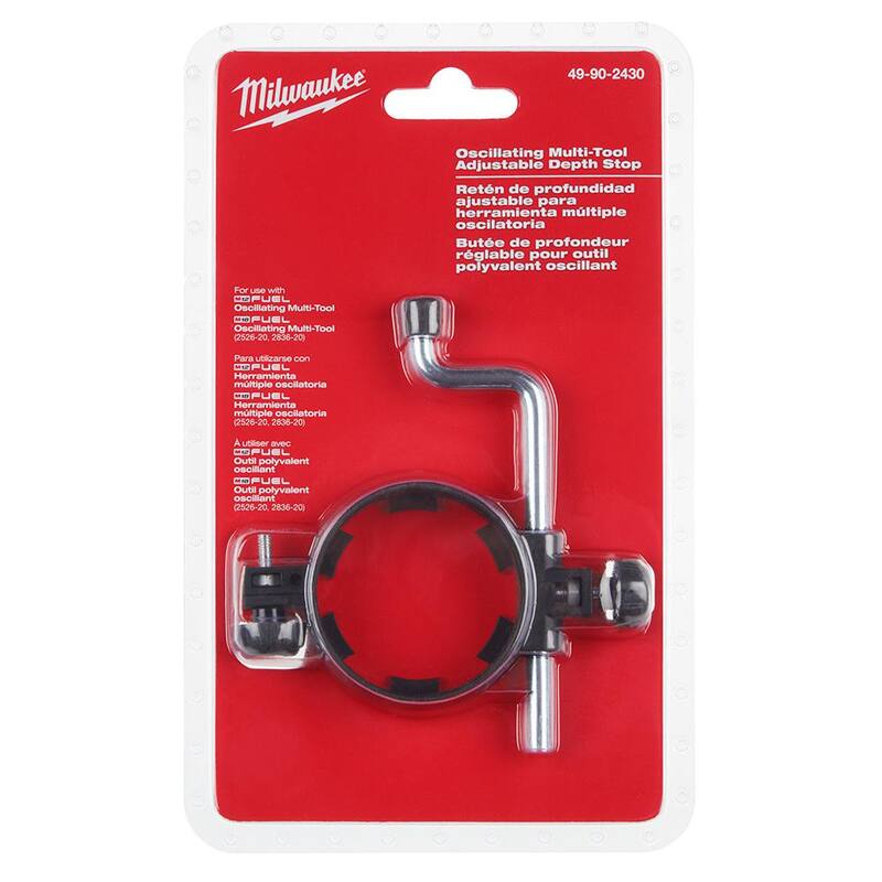 Adaptador de Profundidad para Herramienta Múltiple Oscilante Milwaukee M12/M18 FUEL (Sólo Herramienta) - 49-90-2430