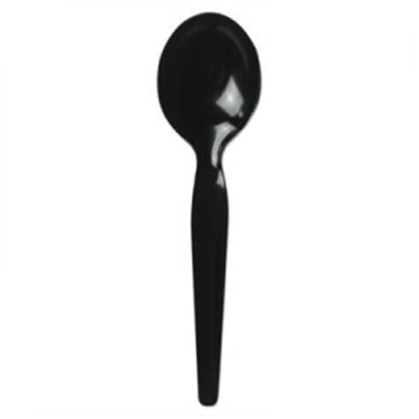 Razoredge BWK Heavyweight Polystyrene Cutlery, Soup Spoon, Black - RA3213453