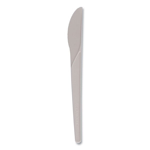 Eco-Products Plantware Compostable Cutlery, Knife, 6 in., White, 1000PK - EP-S011-W