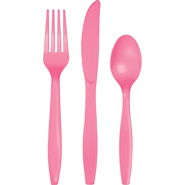 Touch Of Color Pink Assorted Plastic Cutlery, Candy, 288PK - 011350