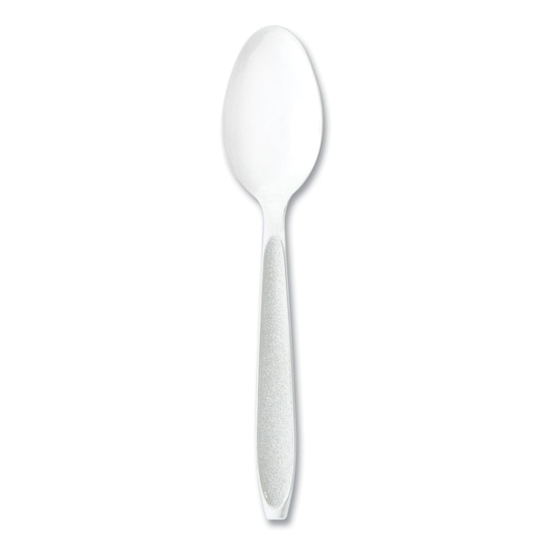 Solo Impress Heavyweight Full-Length Polystyrene Cutlery, Teaspoon, White, 100PK - HSWTX-0007