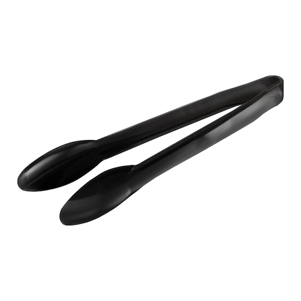 Smarty Had A Party 12 Black Disposable Plastic Serving Tongs 48 Tongs, 48PK - 4542-B-CASE