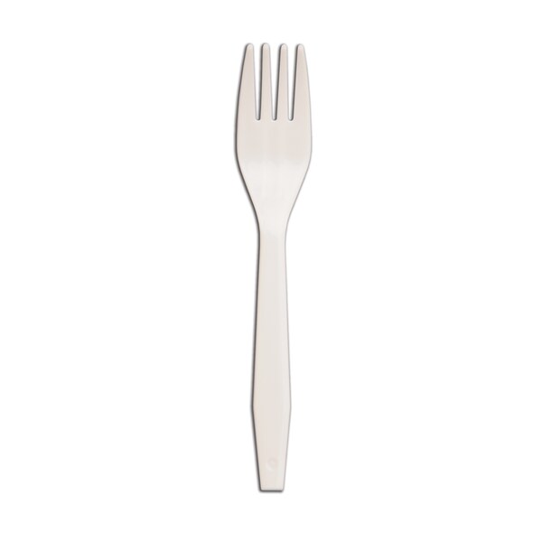 Senate White Medium Weight Unwrapped White Fork, PK10000 - P1001