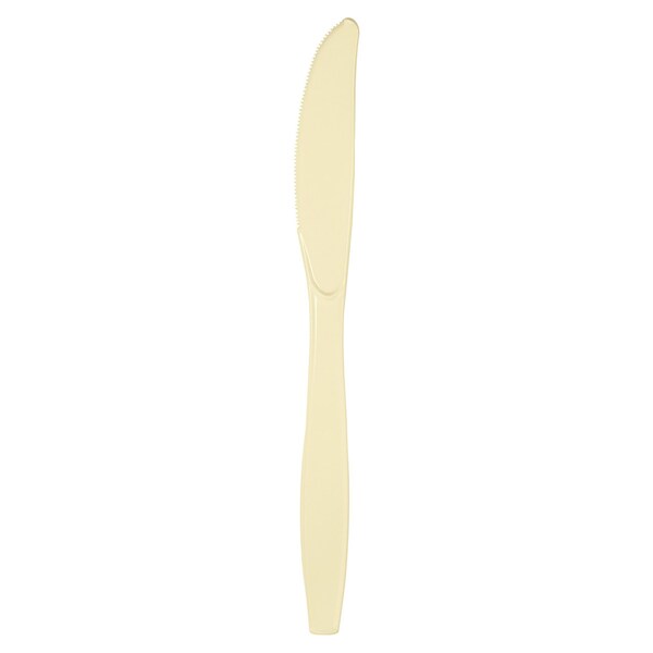 Touch Of Color Ivory Plastic Knives, 7.5", 288PK - 010582