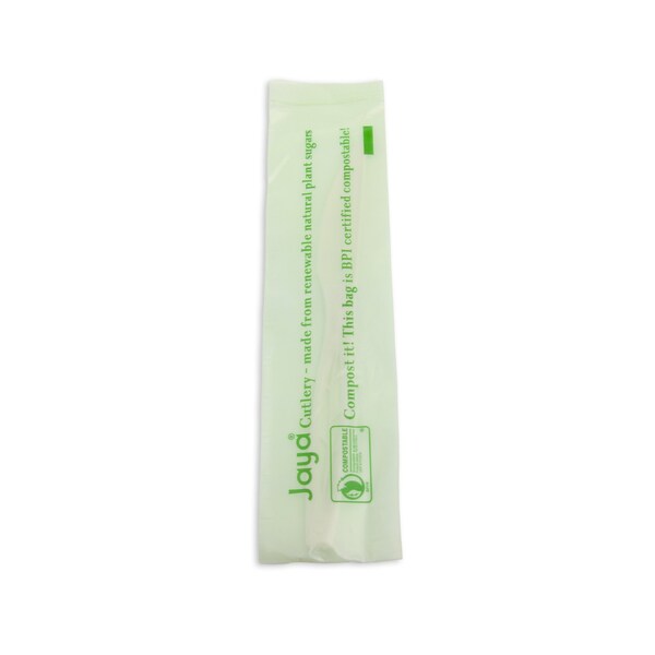 Stalk Market CPLA Compostable Heavy Weight 6.5 in. Knife - Individually Wrapped, 750PK - CPLA-001-INV