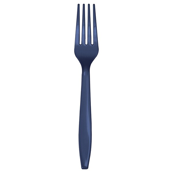 Touch Of Color Navy Blue Plastic Forks, 7", 600PK - 010601B