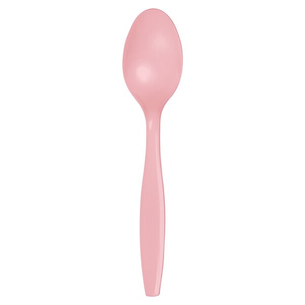 Touch Of Color Classic Pink Plastic Spoons, 6.75", 288PK - 010557
