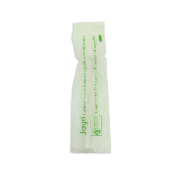 Stalk Market CPLA Compostable Heavy Weight 6.5 in. Fork - Individually Wrapped, 750PK - CPLA-002-INV