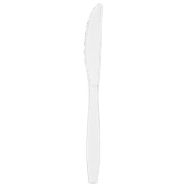 Touch Of Color Clear Plastic Knives, 7.5", 600PK - 010571B