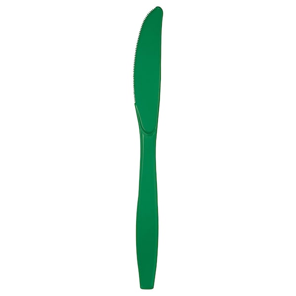Touch Of Color Emerald Green Plastic Knives, 7.5", 288PK - 010581