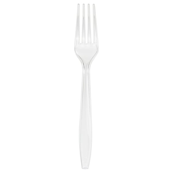 Touch Of Color Clear Plastic Forks, 7", 600PK - 010461B
