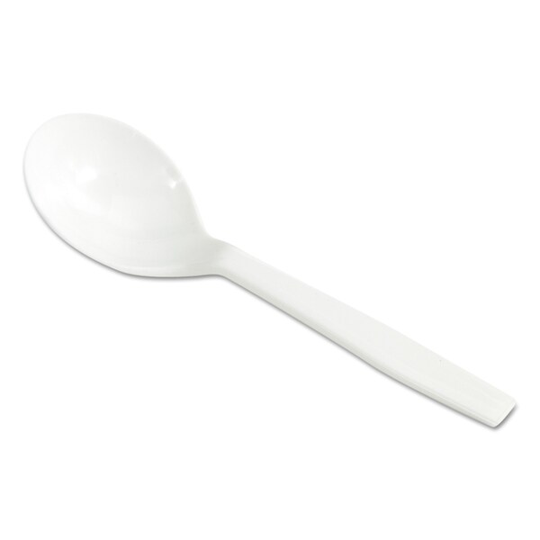 Wna Laguna Mediumweight Plastic Utensils, Soup Spoon, White, 1000PK - WNA 130410