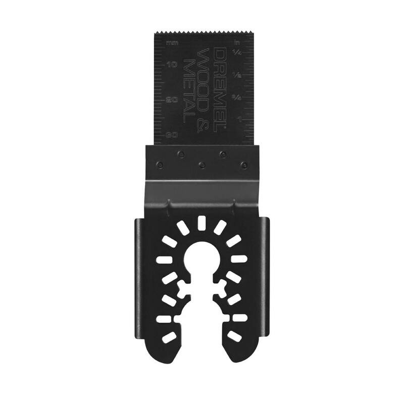 Hojilla universal para herramienta multifunción oscilante de corte en metal/ madera/ yeso de 1-1/8 pulg. de Dremel (1 pieza) - MM462U