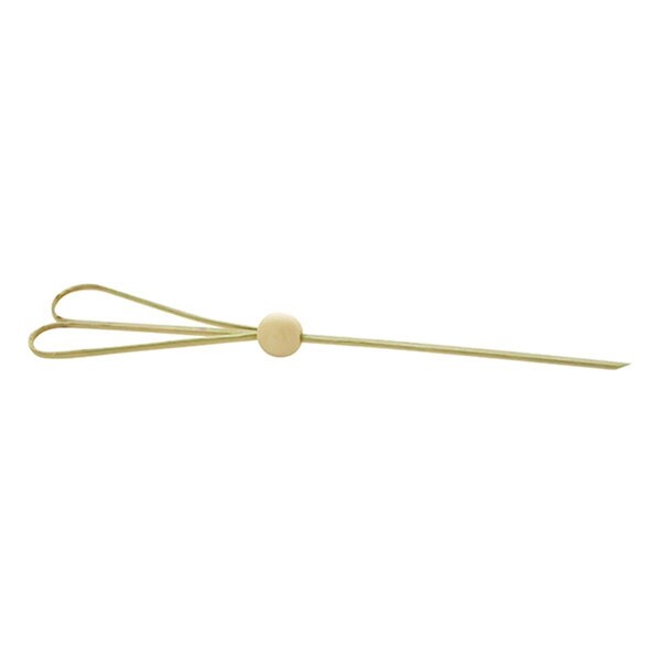 Packnwood 5.9 In. The Heart Bamboo Pick With Natural Ball, 1000PK - 209BBJIGN