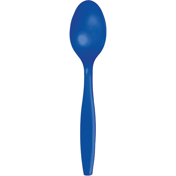 Touch Of Color Cobalt Blue Plastic Spoons, 6.75", 288PK - 011097